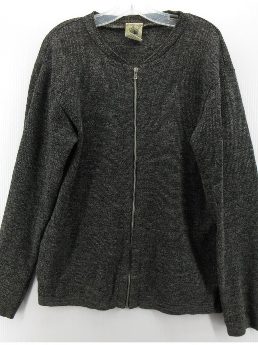 SNS Herning Sweater Large Wool Cardigan Full Zip Pockets Denmark *